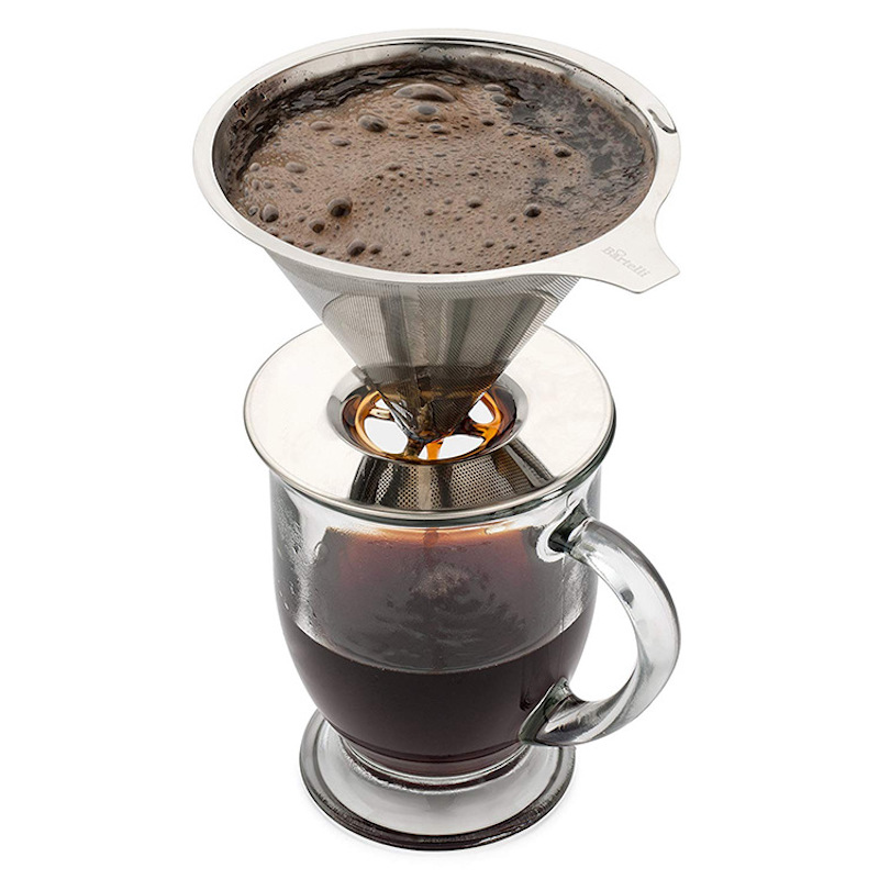 Filter för kaffe från rostfritt stål som kan återanvändas